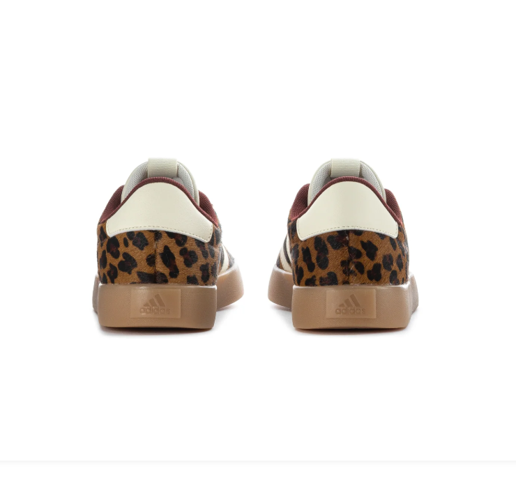 Adidas Gazelle Leopard Print Brown Cream Burgundy Gum Sneakers