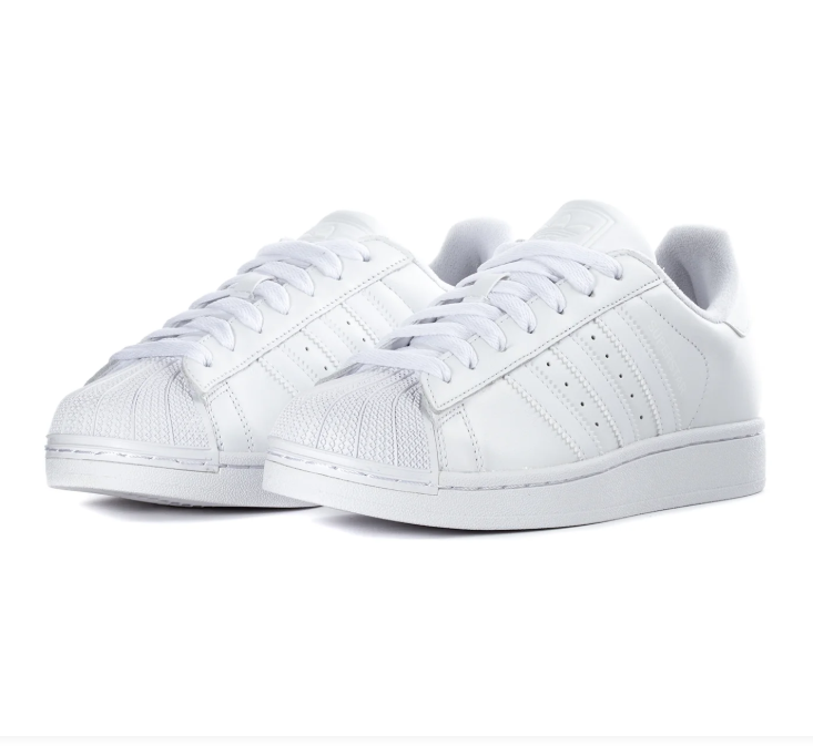 Adidas Superstar Triple White Shell Toe Sneakers