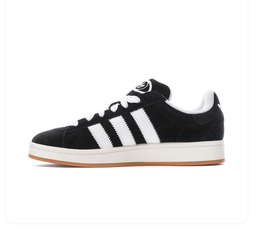 Adidas Campus 00s Black White Gum Sneakers