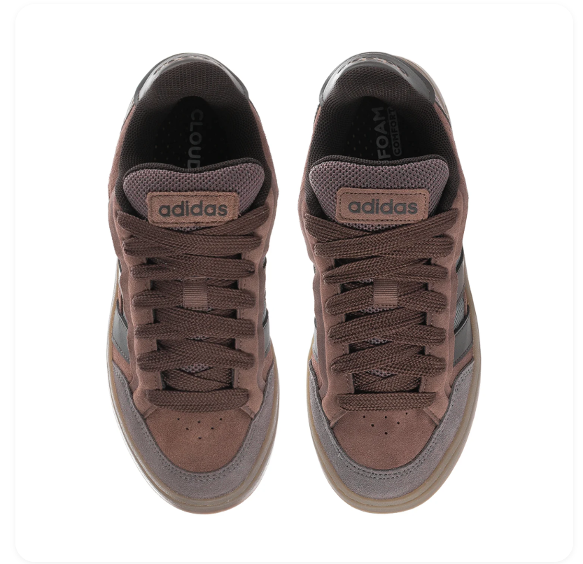 Adidas Cloudfoam Daily Dark Brown Monochrome Casual Sneakers