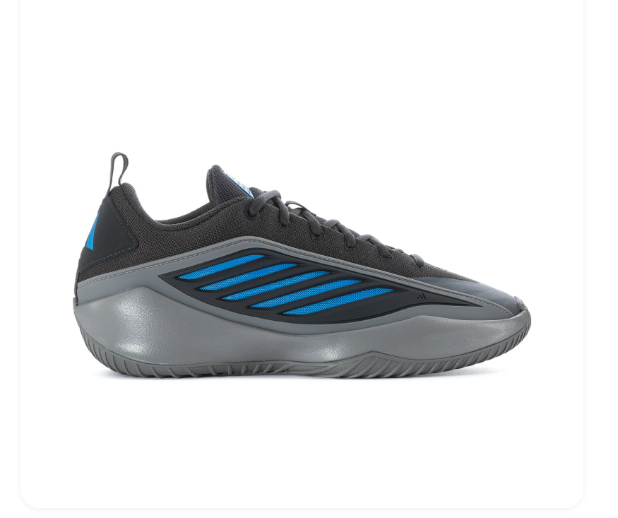 Adidas Basketball Low Top Sneakers Black Blue Grey