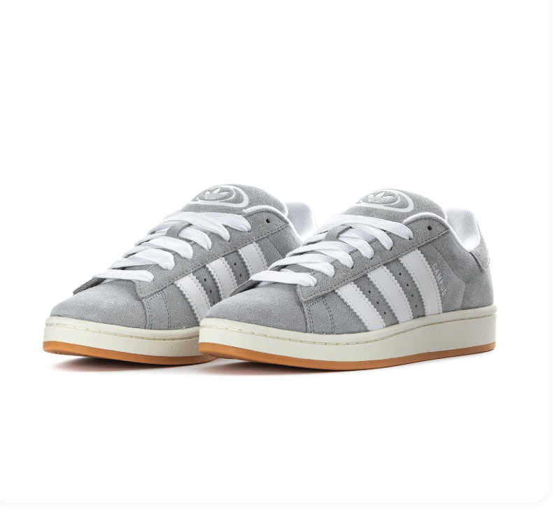Adidas Campus 00s Grey White Gum Sneakers