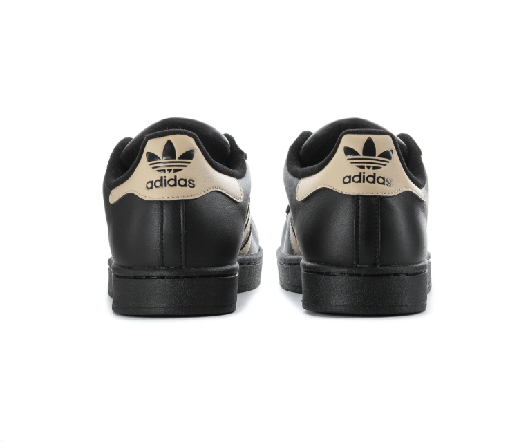 Adidas Superstar Core Black Sand Beige Sneakers