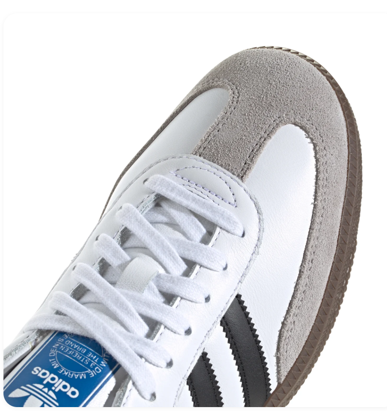 Adidas Samba OG White Black Grey Gum Sneakers