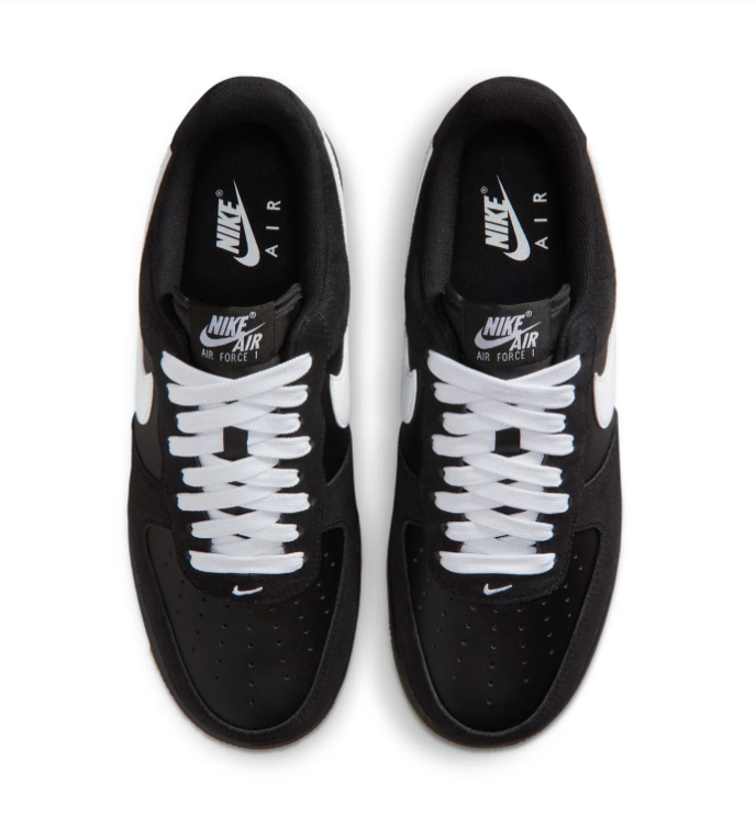 Nike Air Force 1 Low '07 Black White Gum Classic Basketball Lifestyle Sneakers