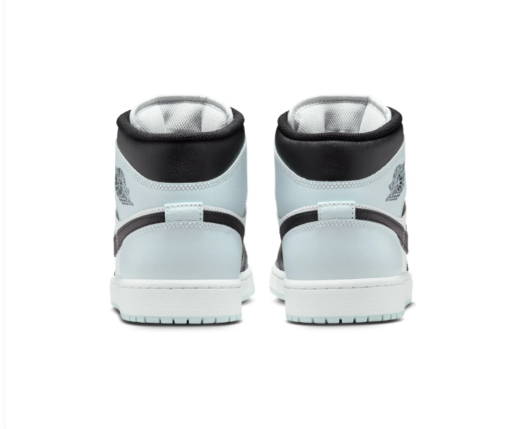 Air Jordan 1 Mid Barely Green Black White Sneakers