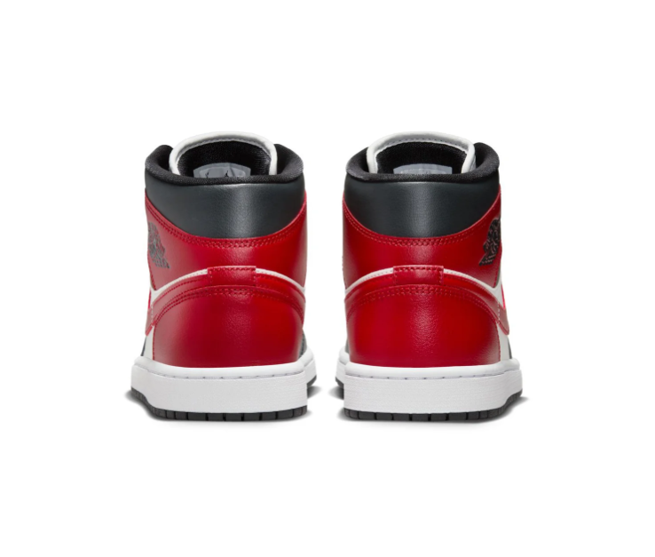 Air Jordan 1 Mid Chicago Black Red White Sneakers