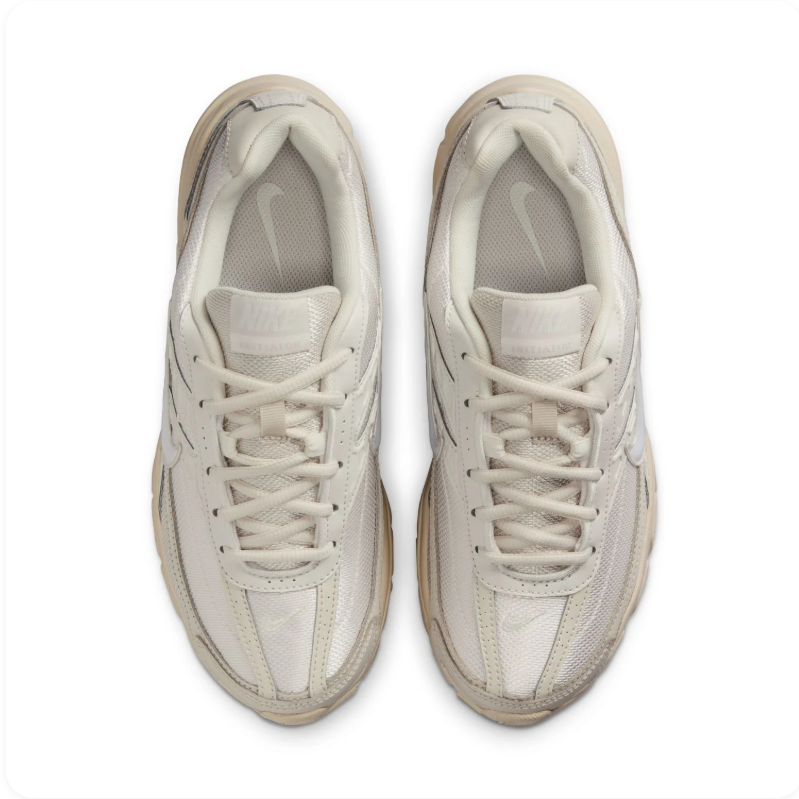Nike Initiator Cream Sand Tonal Orewood Brown Retro Running Sneakers
