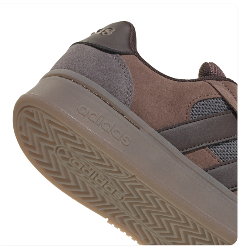 Adidas Cloudfoam Daily Dark Brown Monochrome Casual Sneakers