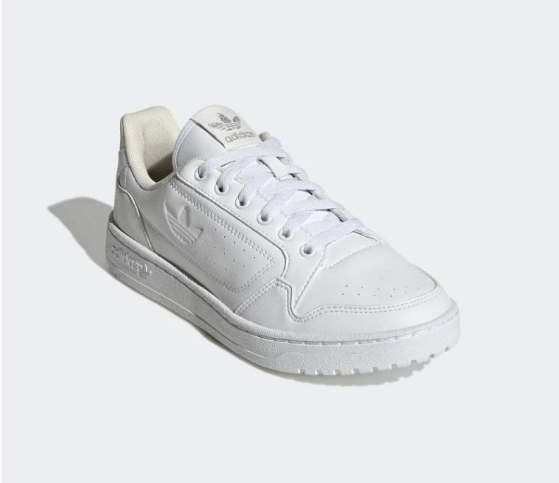Adidas Forum Low Triple White Tonal Leather Sneakers