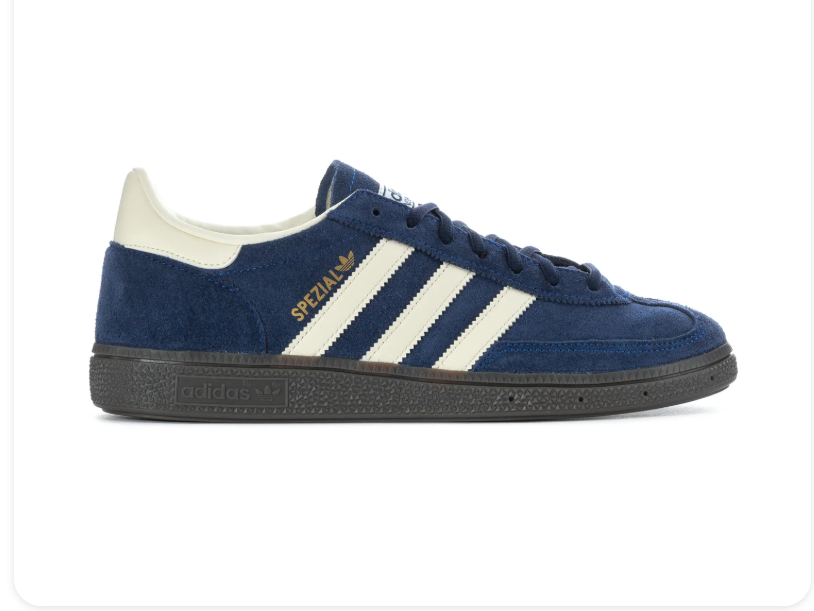 Adidas Handball Spezial Navy Blue Off White Black Sole Sneakers