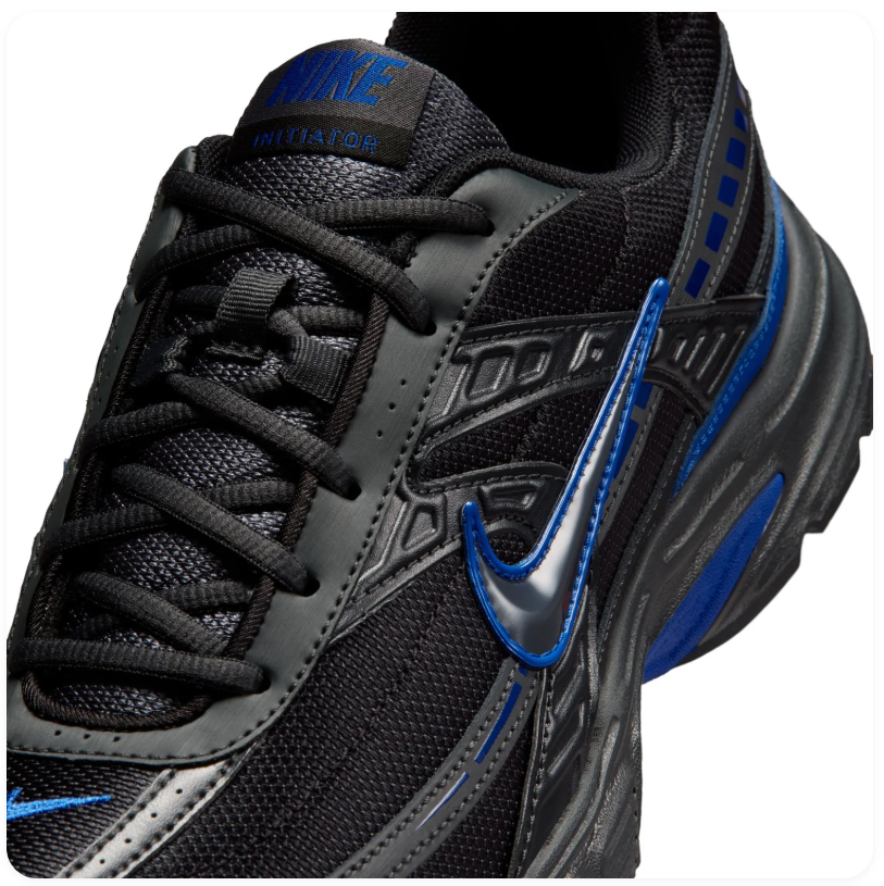 Nike Initiator Black Game Royal Blue Retro Running Sneakers