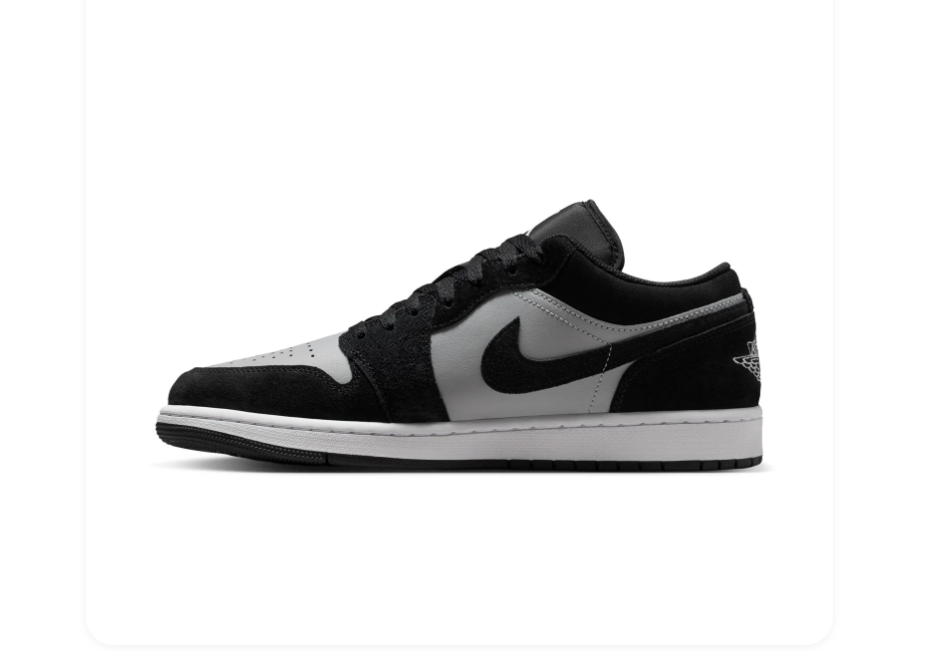 Air Jordan 1 Low Black Shadow Sneakers