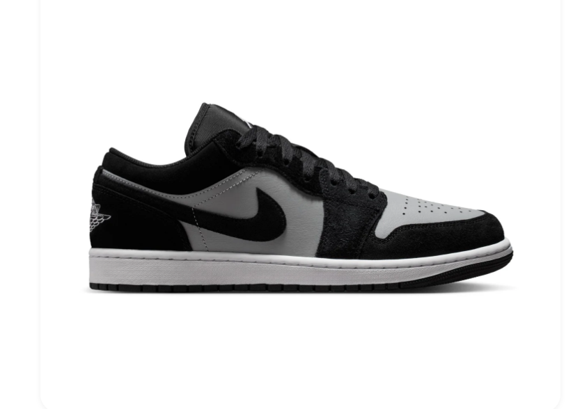 Air Jordan 1 Low Black Shadow Sneakers