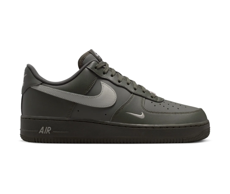 Nike Air Force 1 Low '07 Sequoia Light Silver Black Military Green Court Sneakers