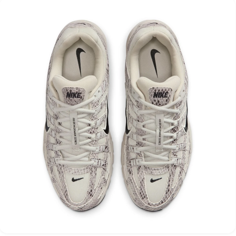 Nike P-6000 Bowerman Series Sail Snake Print Phantom Retro Running Sneakers