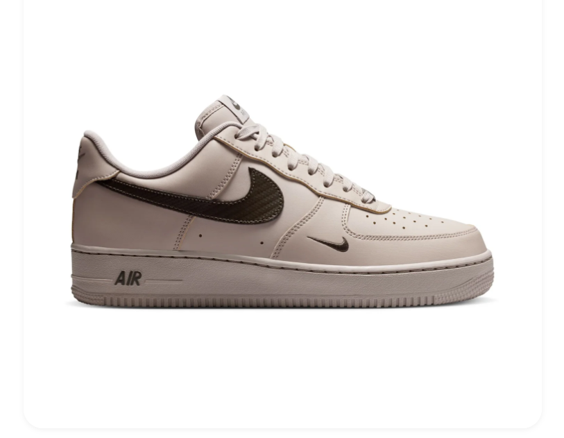 Nike Air Force 1 Low '07 LV8 Desert Sand Baroque Brown Tonal Earth Tone Court Sneakers