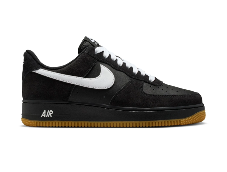 Nike Air Force 1 Low '07 Black White Gum Classic Basketball Lifestyle Sneakers