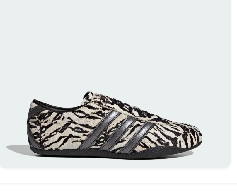 Adidas Taekwondo Zebra Print Black White Animal Print Vintage Sneakers