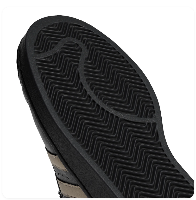 Adidas Superstar Core Black Sand Beige Sneakers