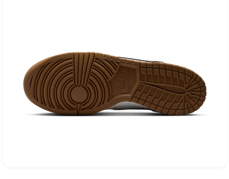 Nike Dunk Low Sail Black Baroque Brown Gum Retro Basketball Sneakers
