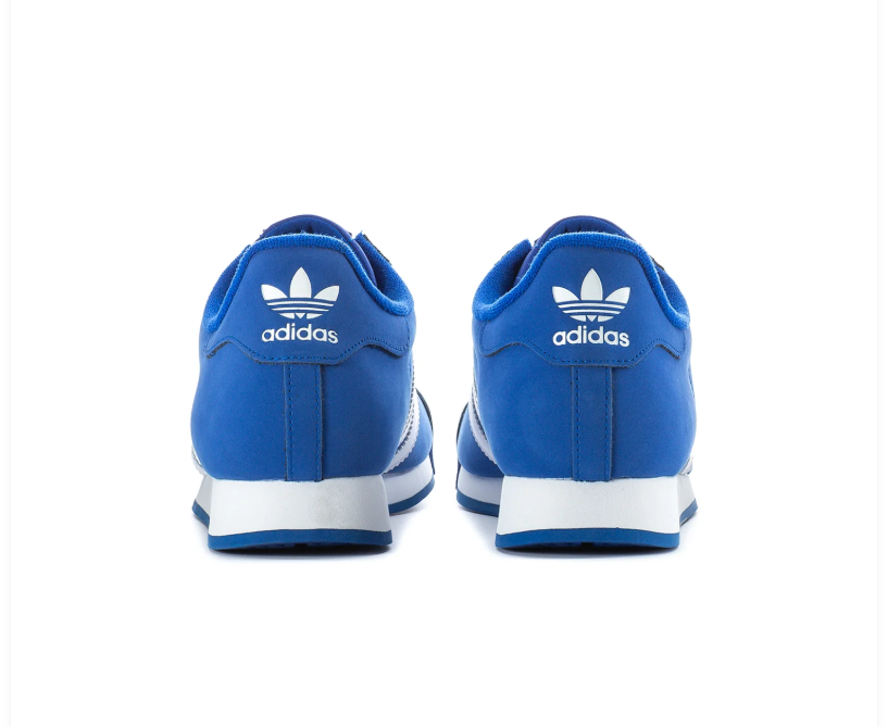 Adidas Samoa Royal Blue White Low Top Sneakers