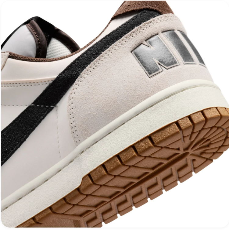 Nike Dunk Low Sail Black Baroque Brown Gum Retro Basketball Sneakers