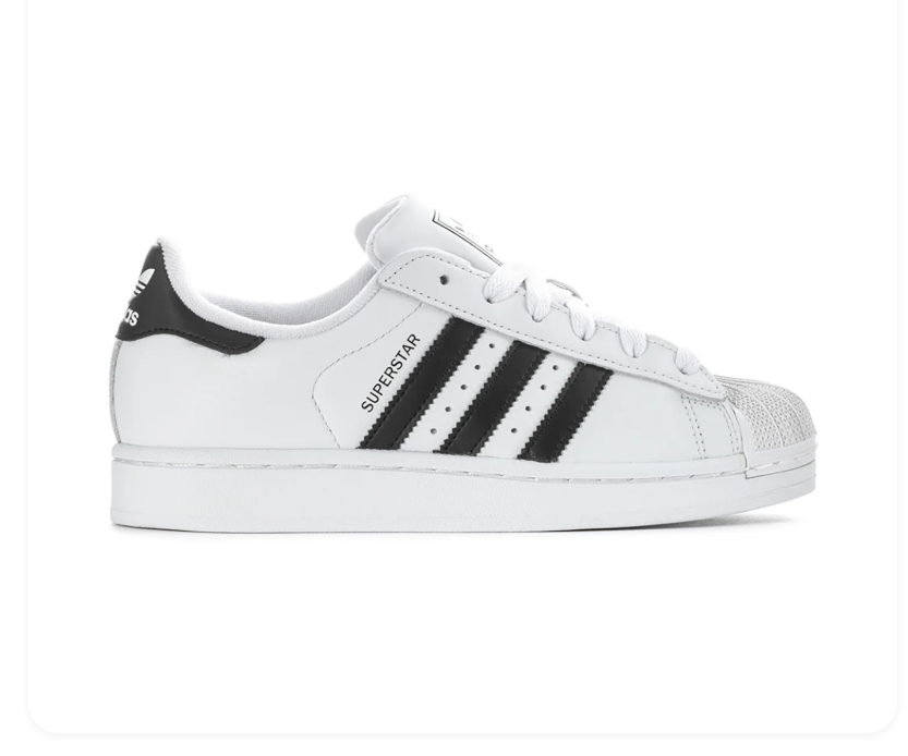 Adidas Superstar White Black Shell Toe Sneakers