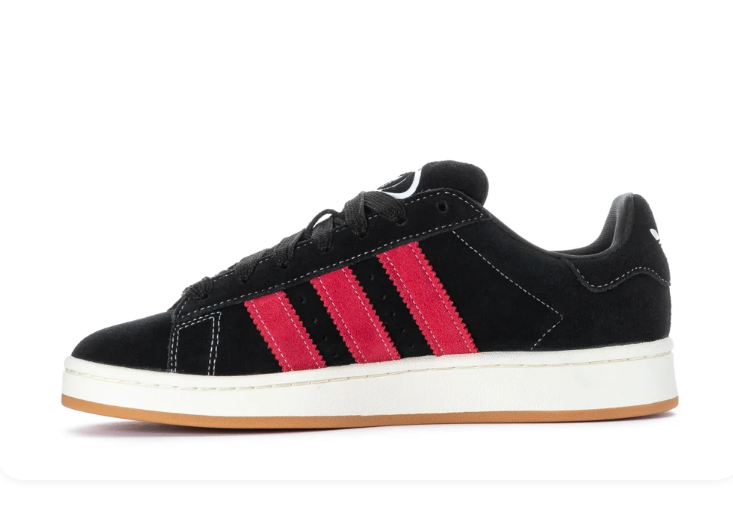 Adidas Campus 00s Black Better Scarlet Red Gum Sneakers