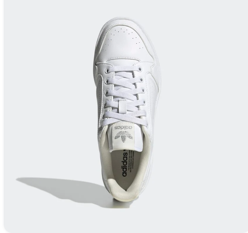 Adidas Forum Low Triple White Tonal Leather Sneakers