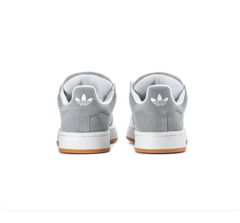 Adidas Campus 00s Grey White Gum Suede Retro Sneakers