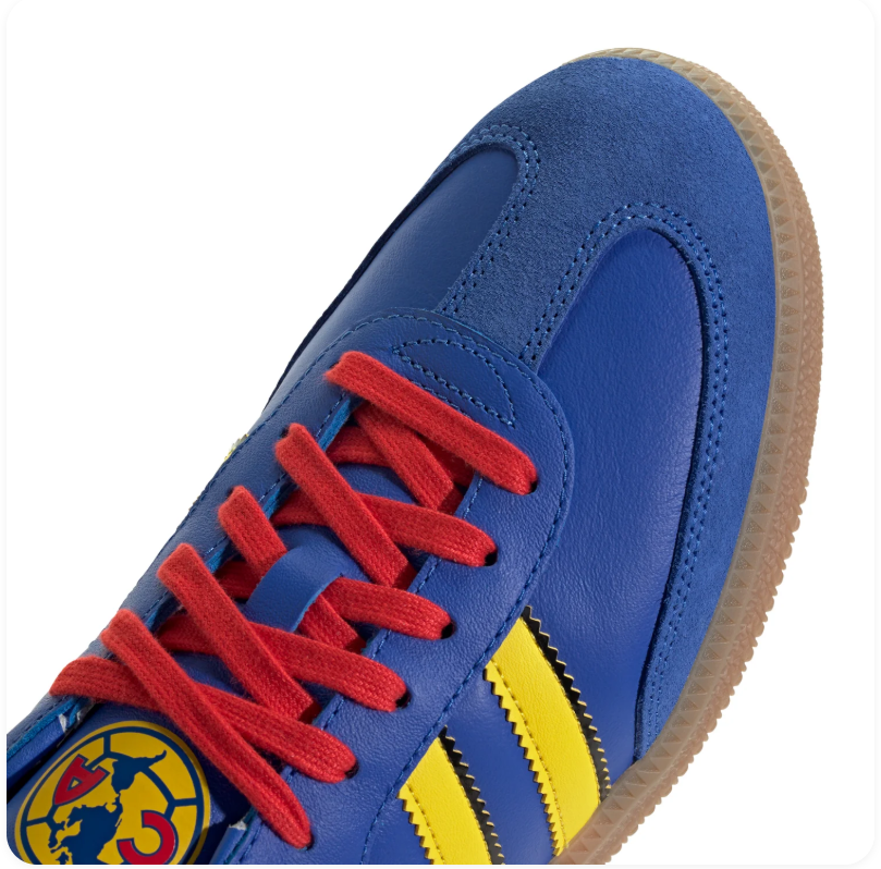 Adidas Samba OG x Club América Royal Blue Yellow Red Gum Sneakers