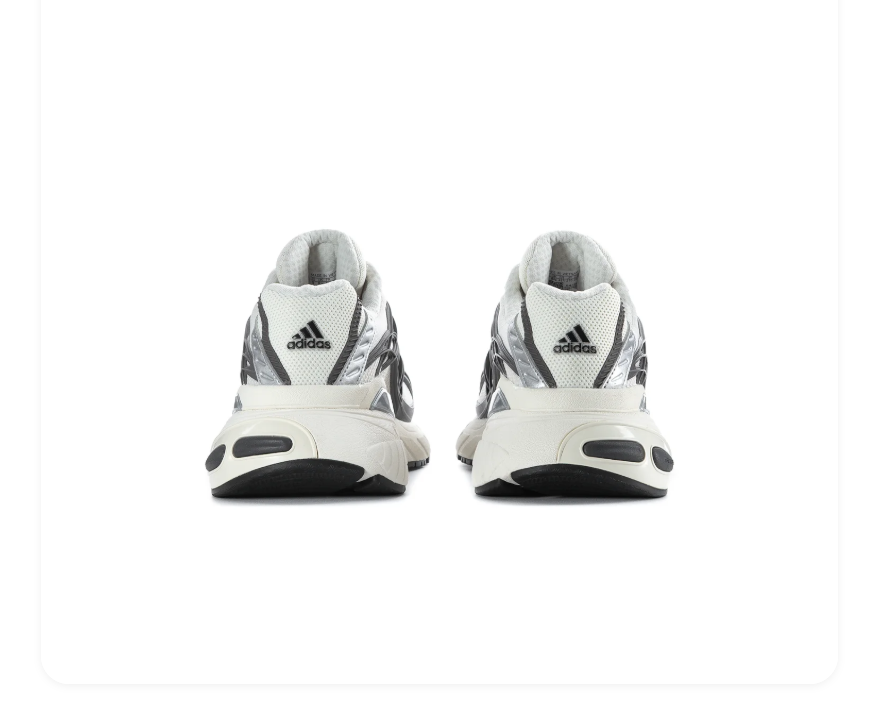 Adidas Spiritain 2000 White Grey Black Silver Chunky Sneakers
