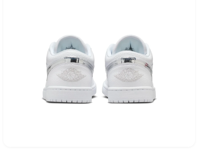 Air Jordan 1 Low Triple White Sneakers