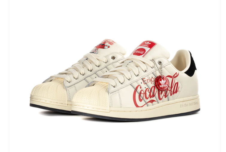 Adidas Superstar x Coca-Cola Cream White Black Limited Edition Sneakers