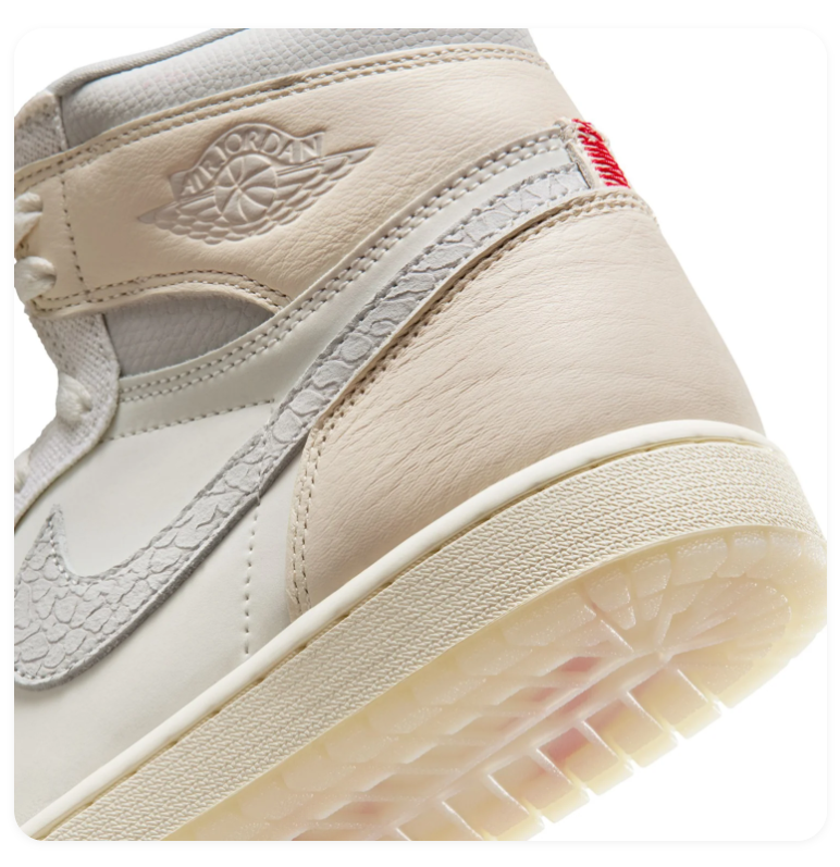 Air Jordan 1 Retro High OG Sail Neutral Grey Nike Air Sneakers