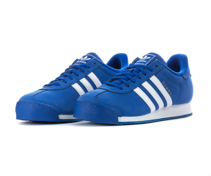 Adidas Samoa Royal Blue White Low Top Sneakers