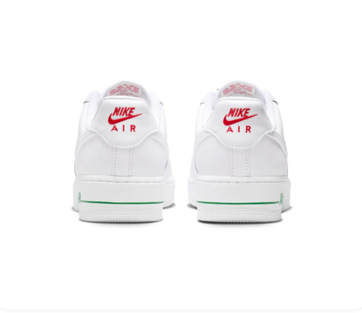 Nike Air Force 1 Low '07 SE White University Red Rose Floral Valentine Lifestyle Court Sneakers