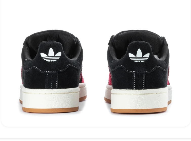 Adidas Campus 00s Black Better Scarlet Red Gum Sneakers