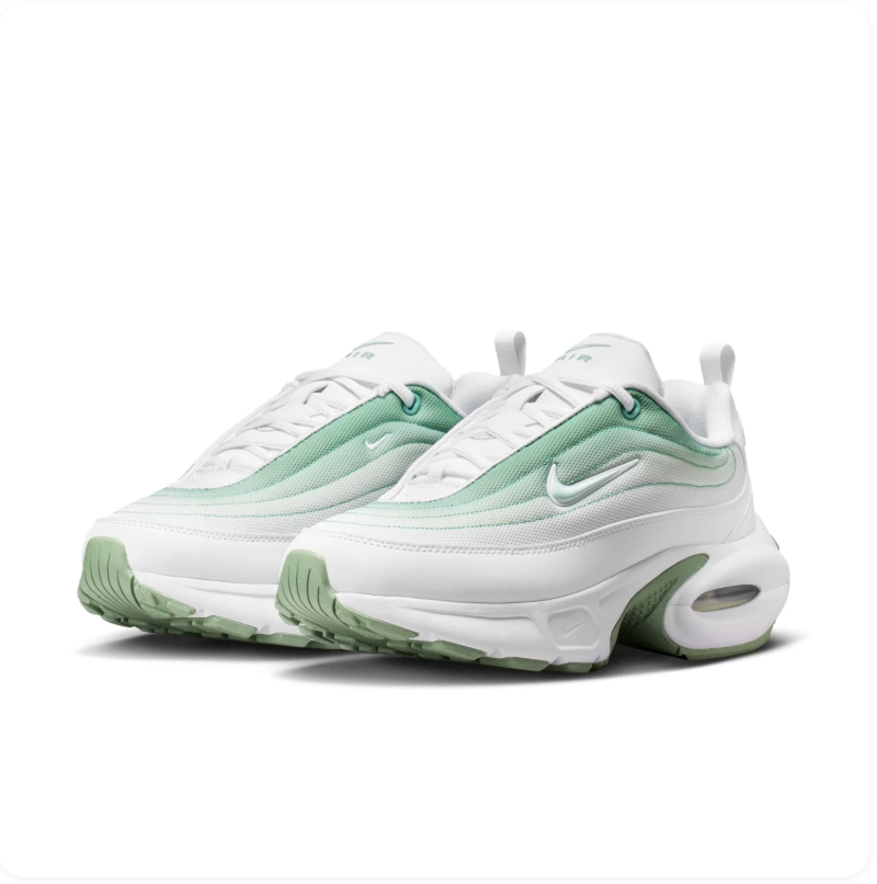 Nike Air Max Portal White Jade Ice Oil Green Chunky Air Cushion Lifestyle Sneakers