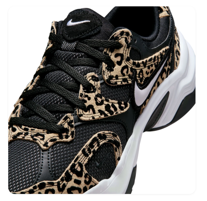 Nike Air Max Excee Leopard Print Black White Chunky Sneakers