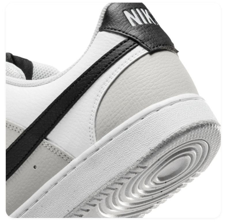 Nike Gamma Force Low White Photon Dust Black Classic Court Sneakers