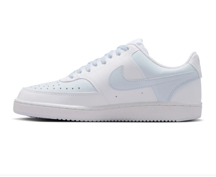 Nike Court Vision Low White Aura Ice Blue Tonal Court Sneakers