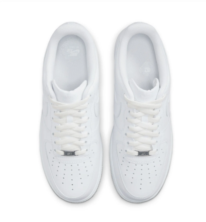 Nike Air Force 1 Low '07 Triple White Classic Leather Sneakers