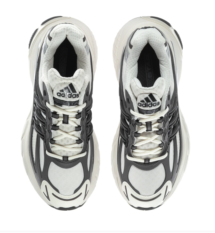 Adidas Spiritain 2000 White Grey Black Silver Chunky Sneakers
