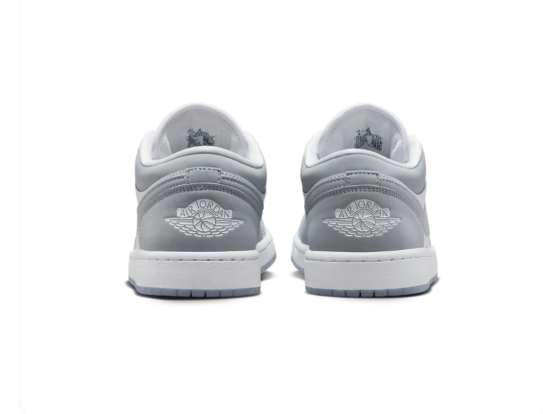 Air Jordan 1 Low Wolf Grey White Sneakers