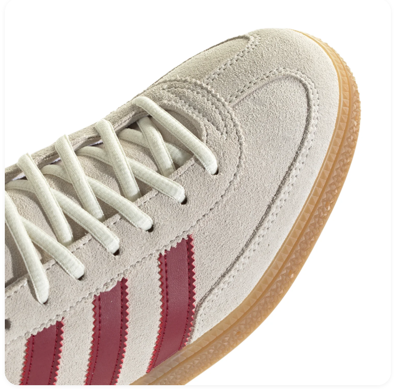 Adidas Handball Spezial Off White Burgundy Gum Sneakers