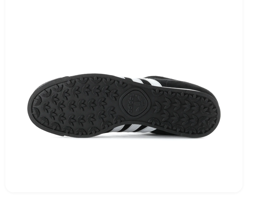 Adidas Samoa Black White Suede Sneakers