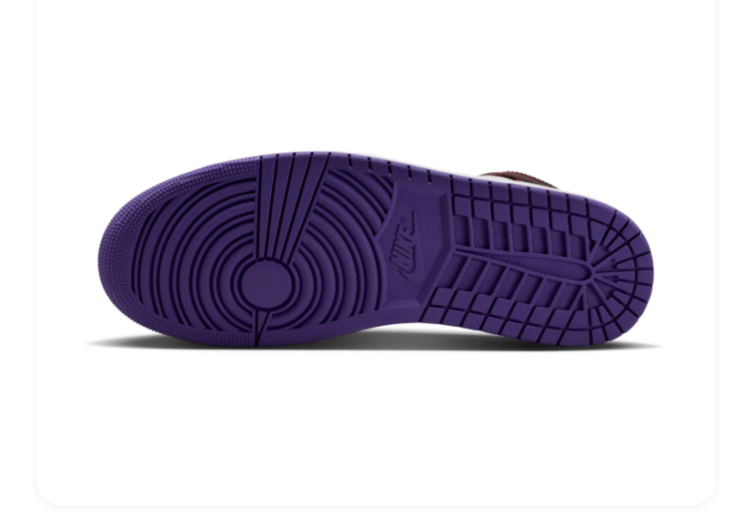 Air Jordan 1 Mid Lakers Purple Gold Black White Sneakers