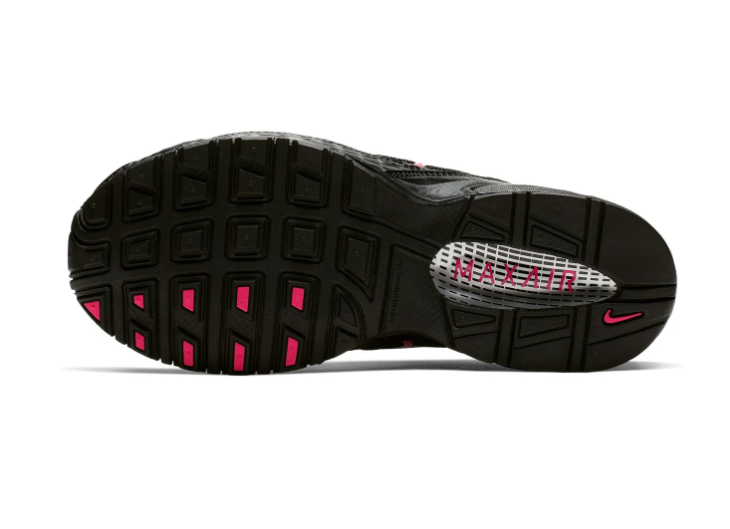 Nike Air Max Torch 4 Black Metallic Silver Hyper Pink Retro Running Lifestyle Sneakers